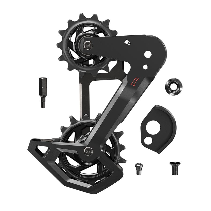Dérailleur SRAM X5 9 Vitesses - Cage Moyenne, Max 34 Dents, Aluminium Argenté