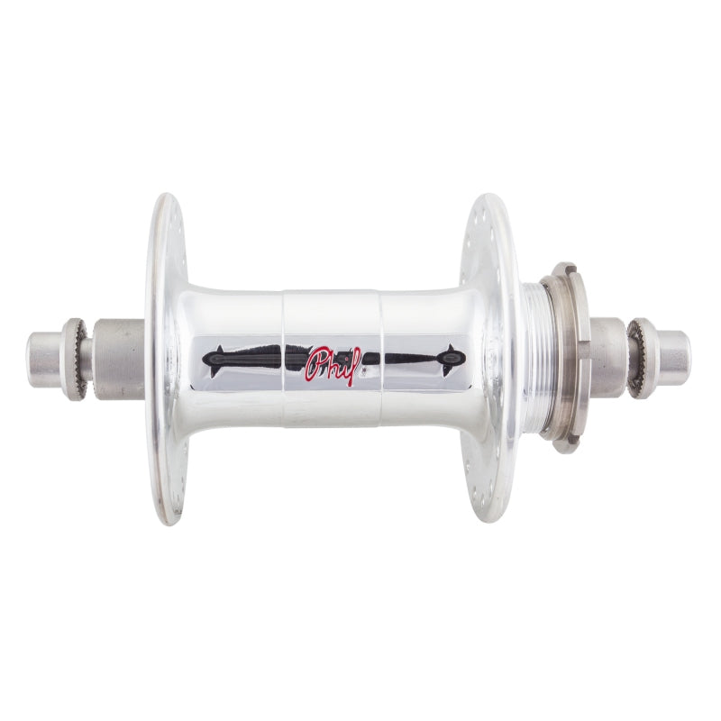 phil wood リア　ハイフランジ32h シルバー PHILWOOD* high flange track hub rear (silver/single cog