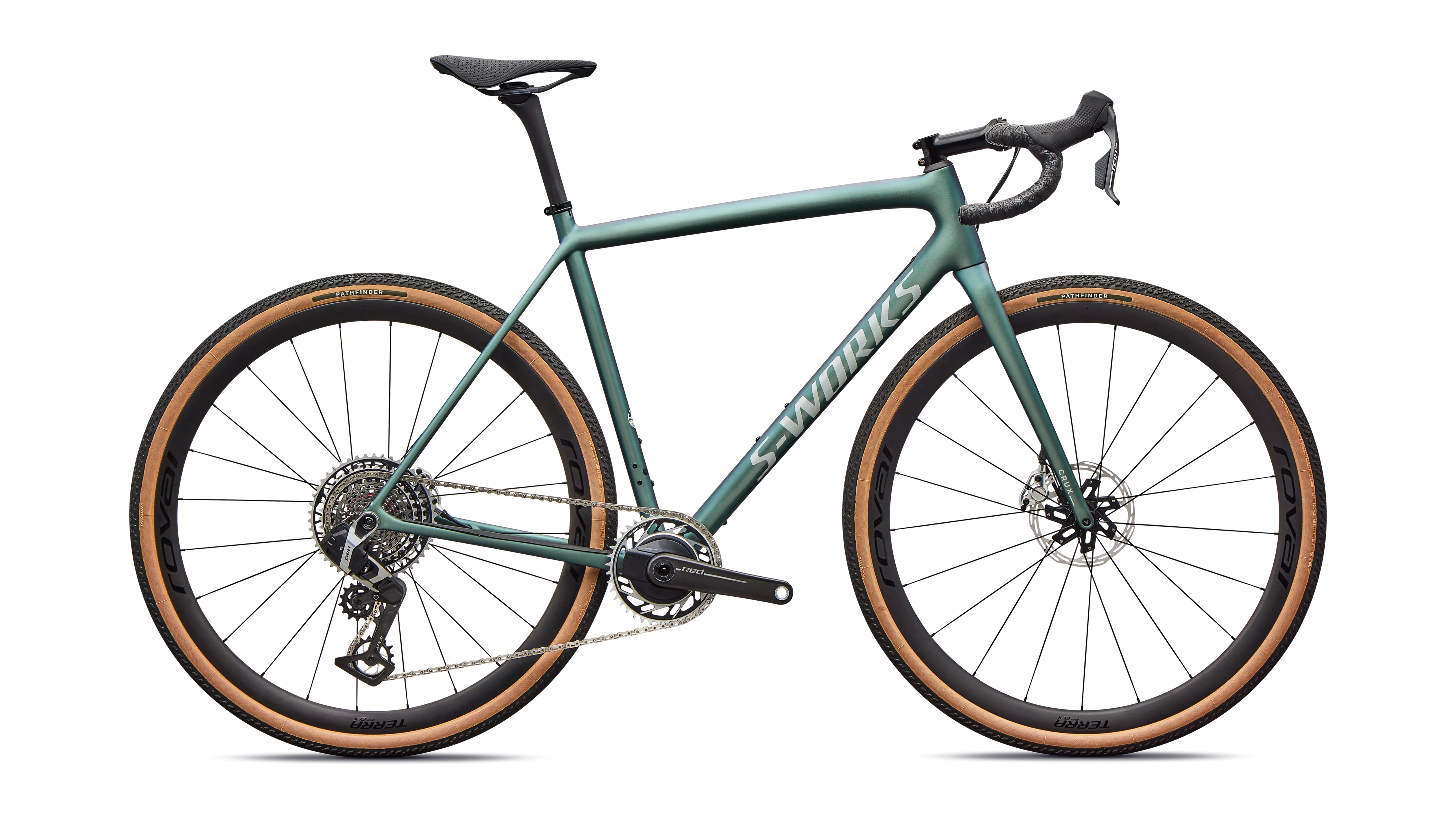 2026 Specialized S-Works Crux Road Bike Sram Red Xplr, Premium Fjord/Dolomite Metallic
