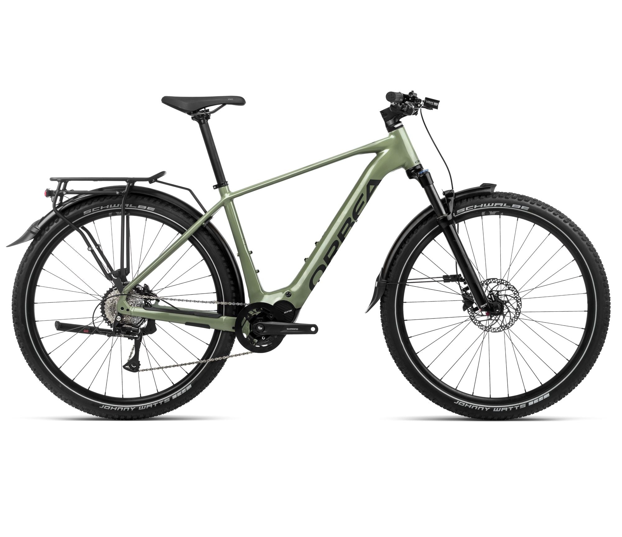 trekking urban bike 2024 Orbea Kemen SUV 40 28MPH | Contender Bicycles Urban Green (Gloss)