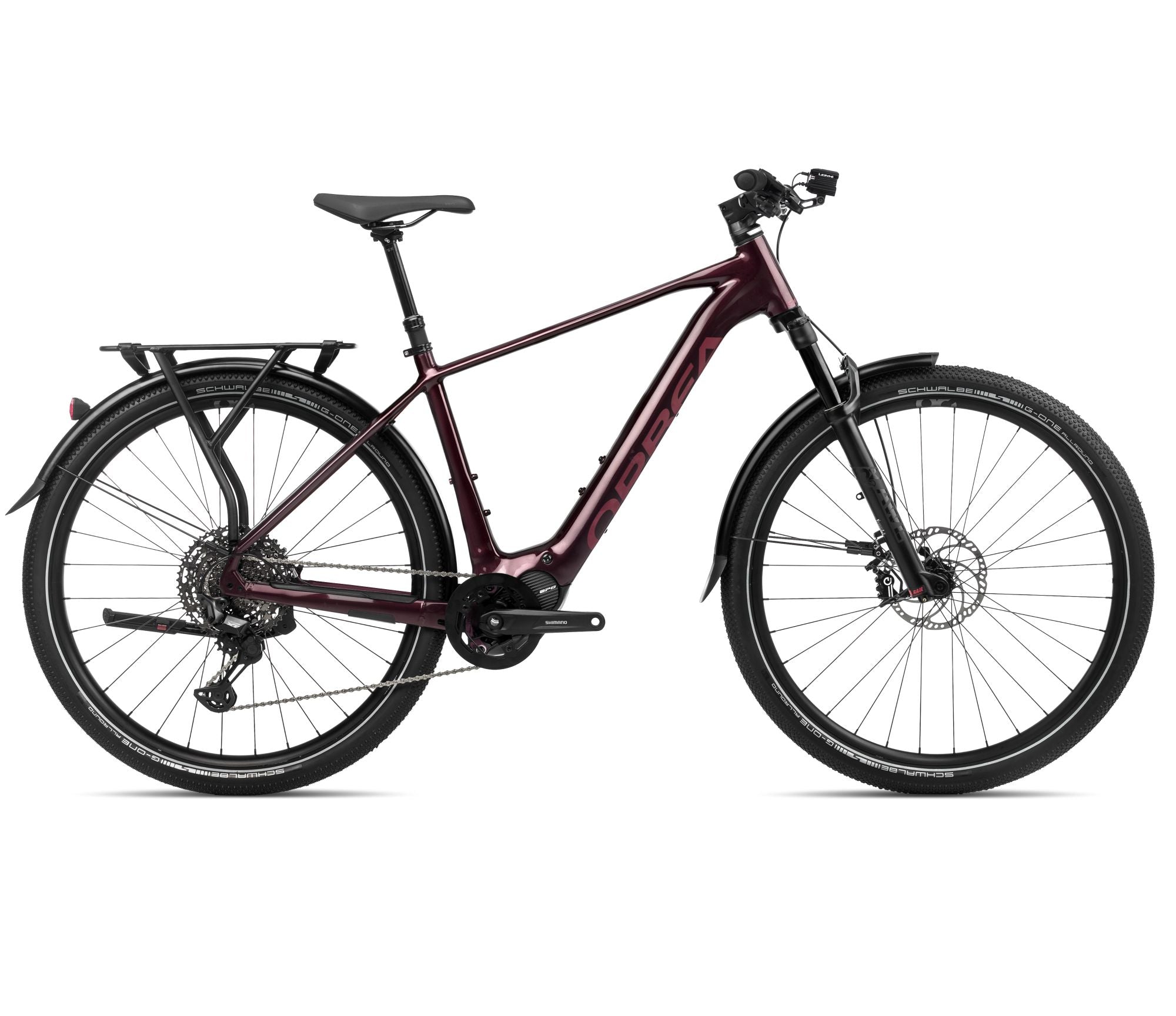 top 10 trekking e bikes Orbea KEMEN 10 2024 Dark Red Gloss/Matt S