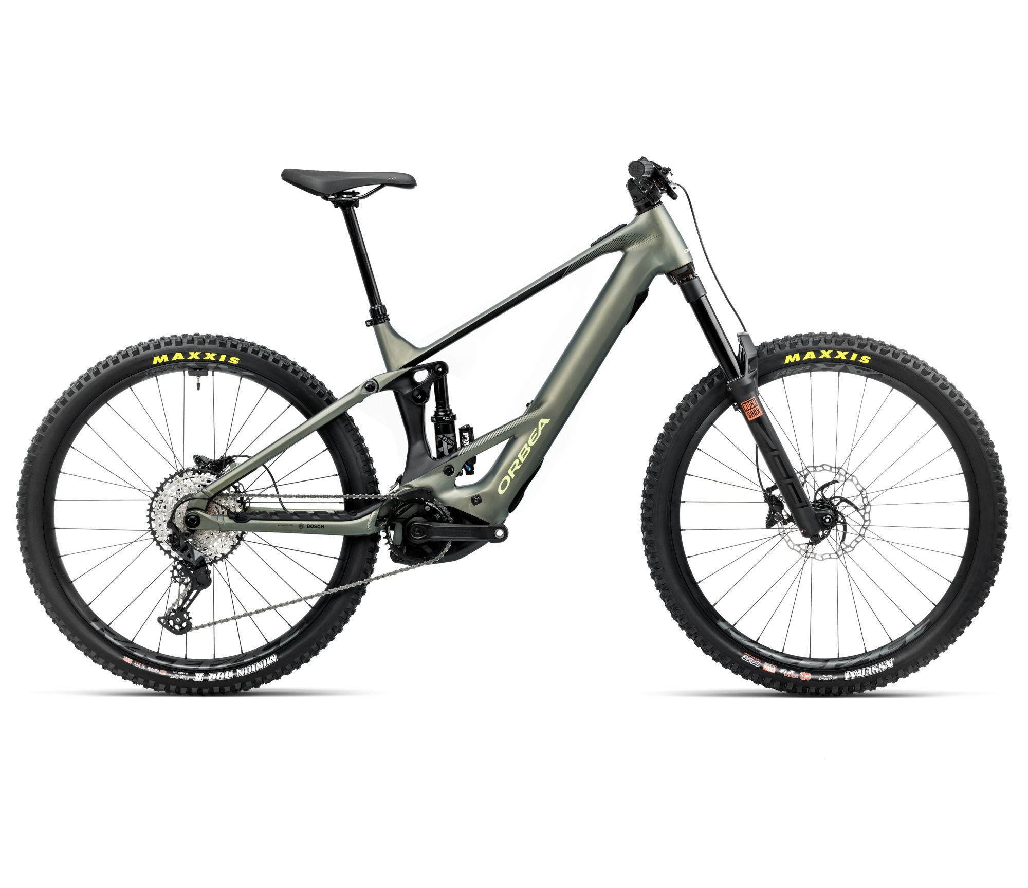 cube e bike fox Orbea Wild H20 E-Mountain Bike In Spaceship Green/Black Matt