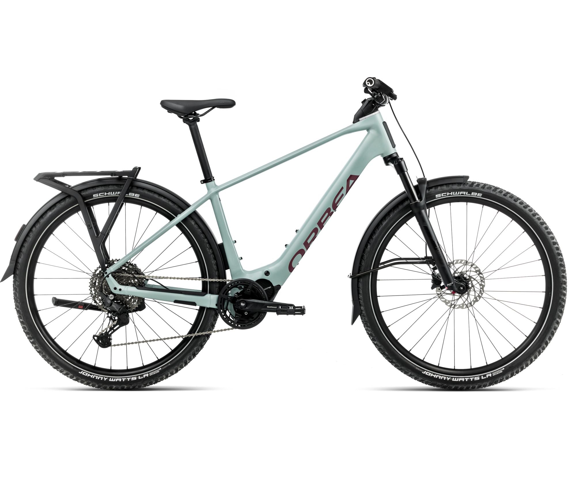all terrain e-bike cube Orbea Kemen ADV 20 28mph E-City Bike In Blue Stone Matt/Brugundy Gloss