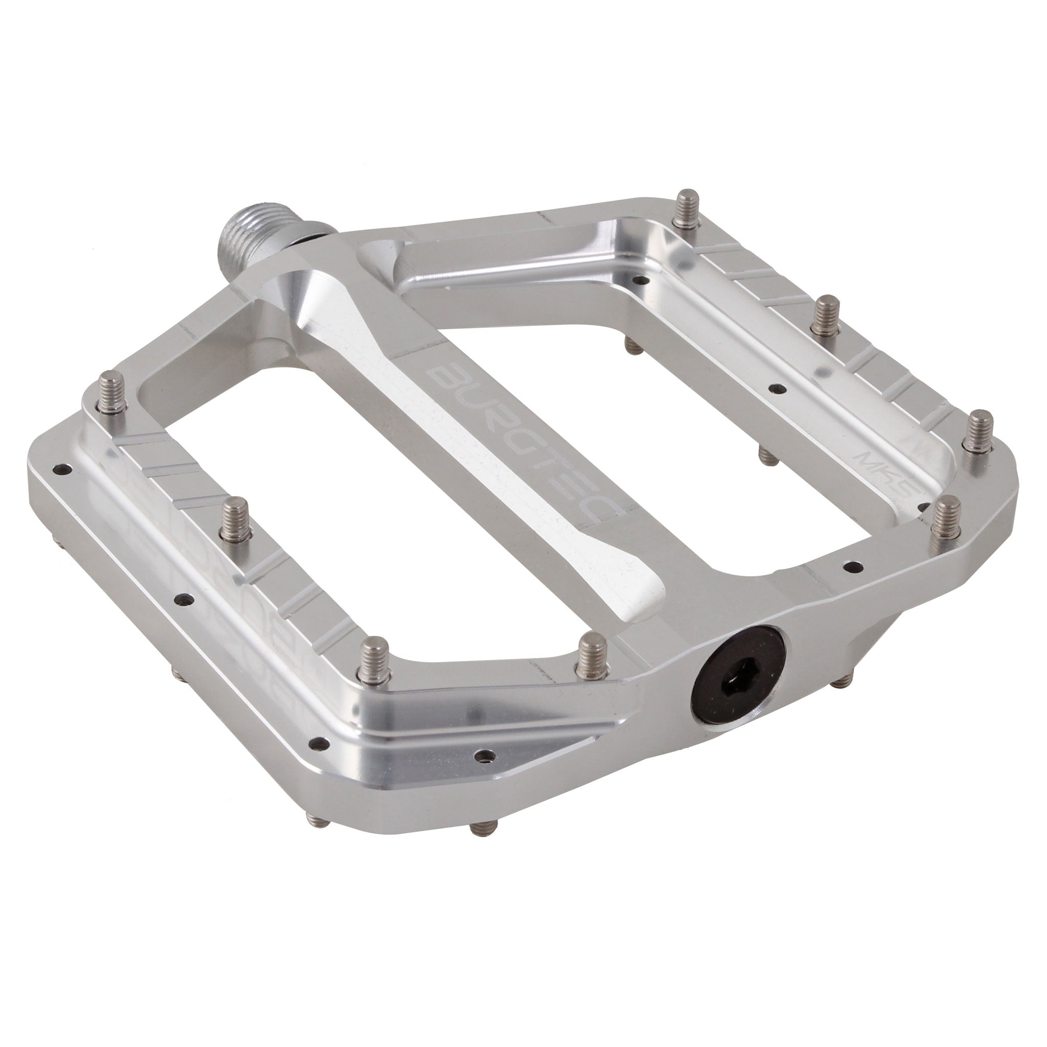 burgtec flat pedals Burgtec Penthouse MK5 Pedals (Silver)