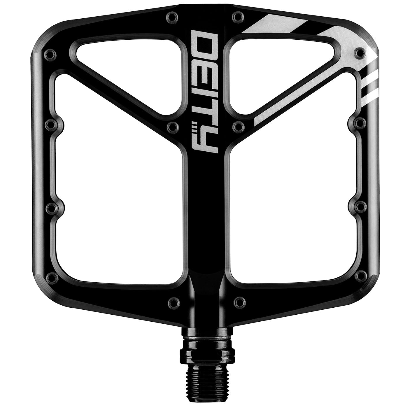 concave pedals Deity Supervillain Flat Pedals, Black