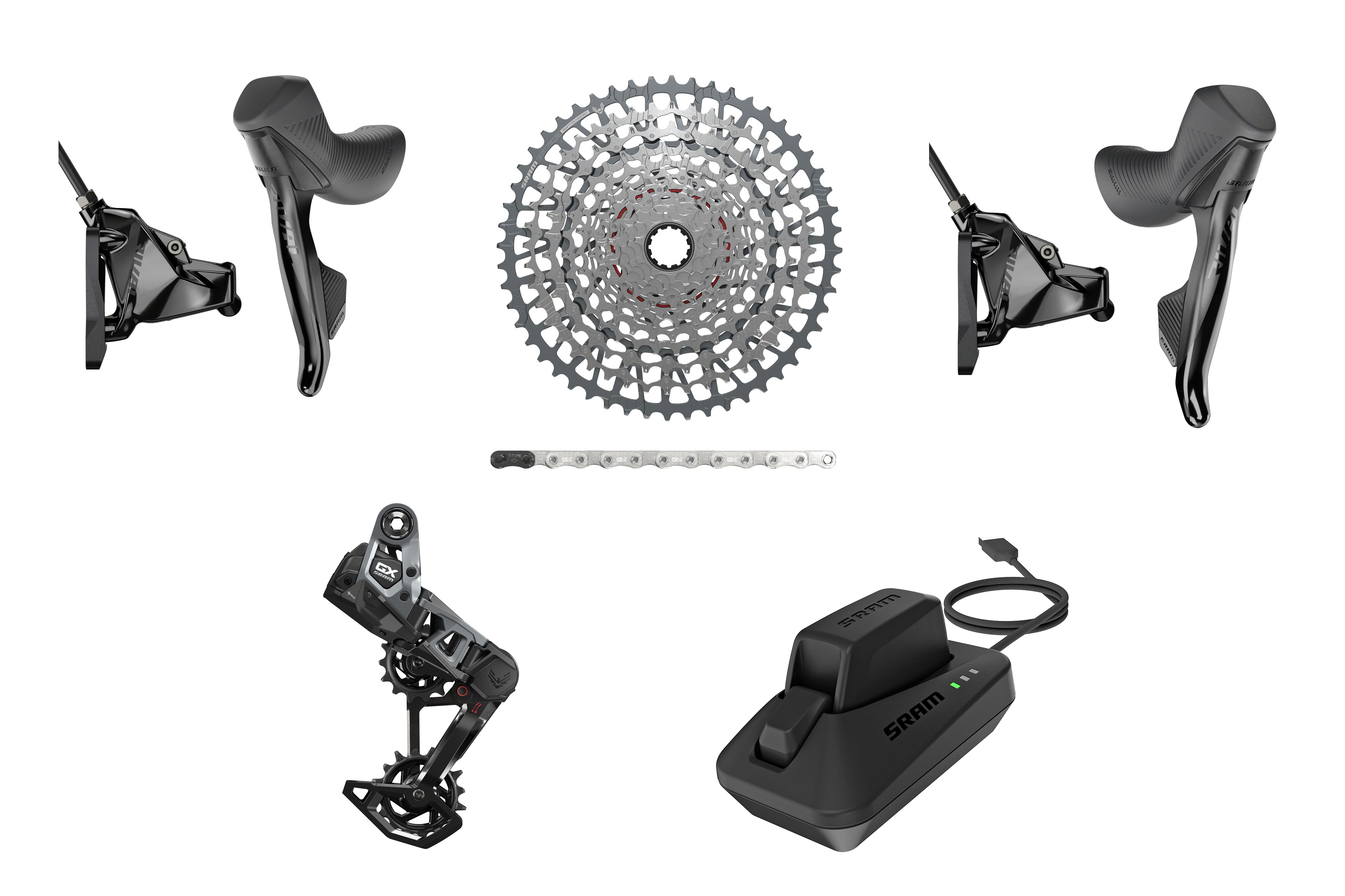 SRAM Rival E1 AXS GX Mullet Transmission T-Type Groupset - Rival