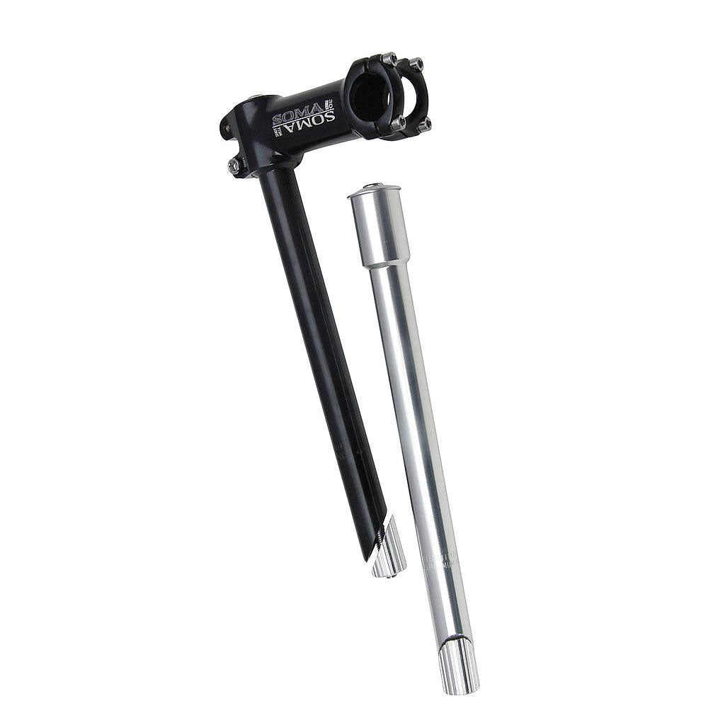 riser stem gravel bike Soma Stem Riser 1" Quill to 1-1/8" Threadless Black