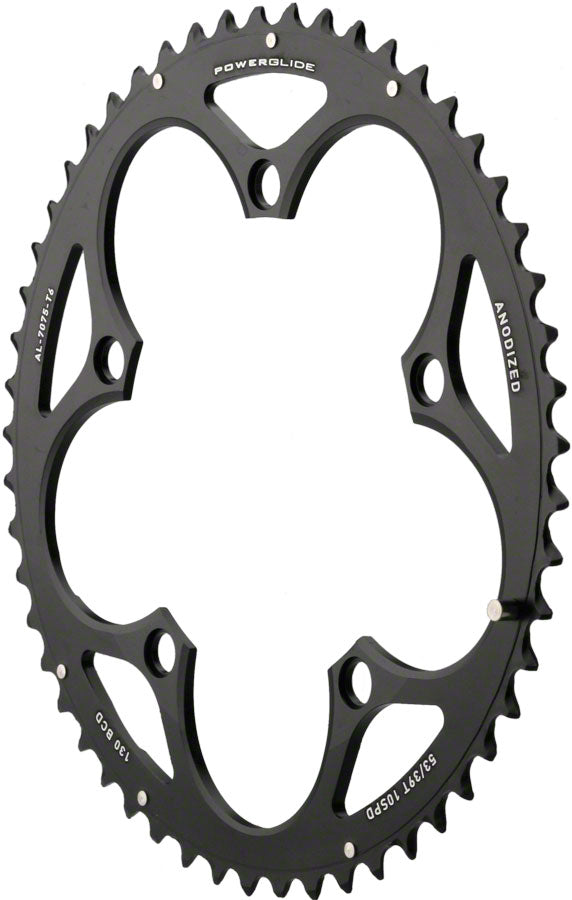 SRAM Force/Rival/Apex 53T 10-Speed 130mm Black Chainring, Use with 39T