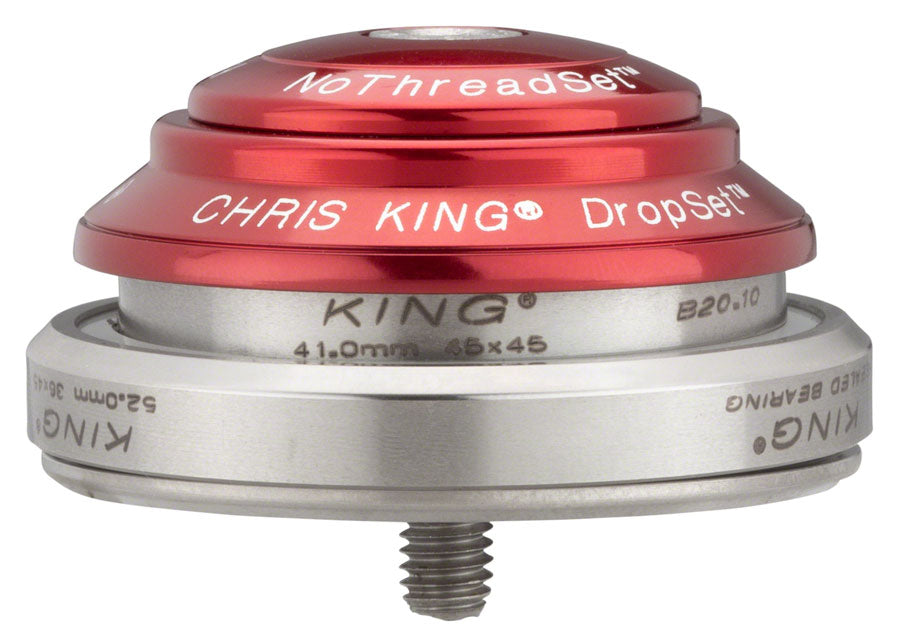 Chris King DropSet 3 Headset - 1-1/8 - 1.5", 41/52mm, 36 Deg, Red
