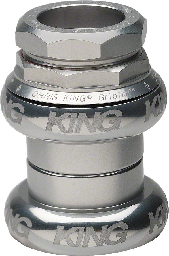 Chris King GripNut Headset - 1", Sotto Voce Silver