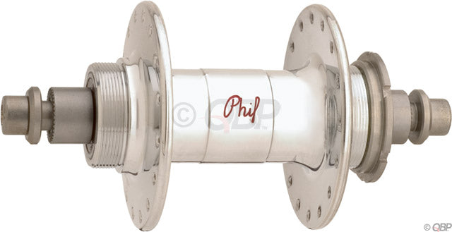 Phil Wood High Flange Rear Hub - Threaded x 120mm Rim Brake