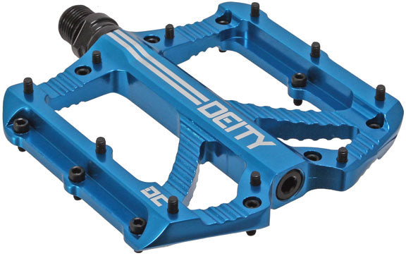 DEITY Bladerunner Pedals - Platform, Aluminum, 9/16", Blue
