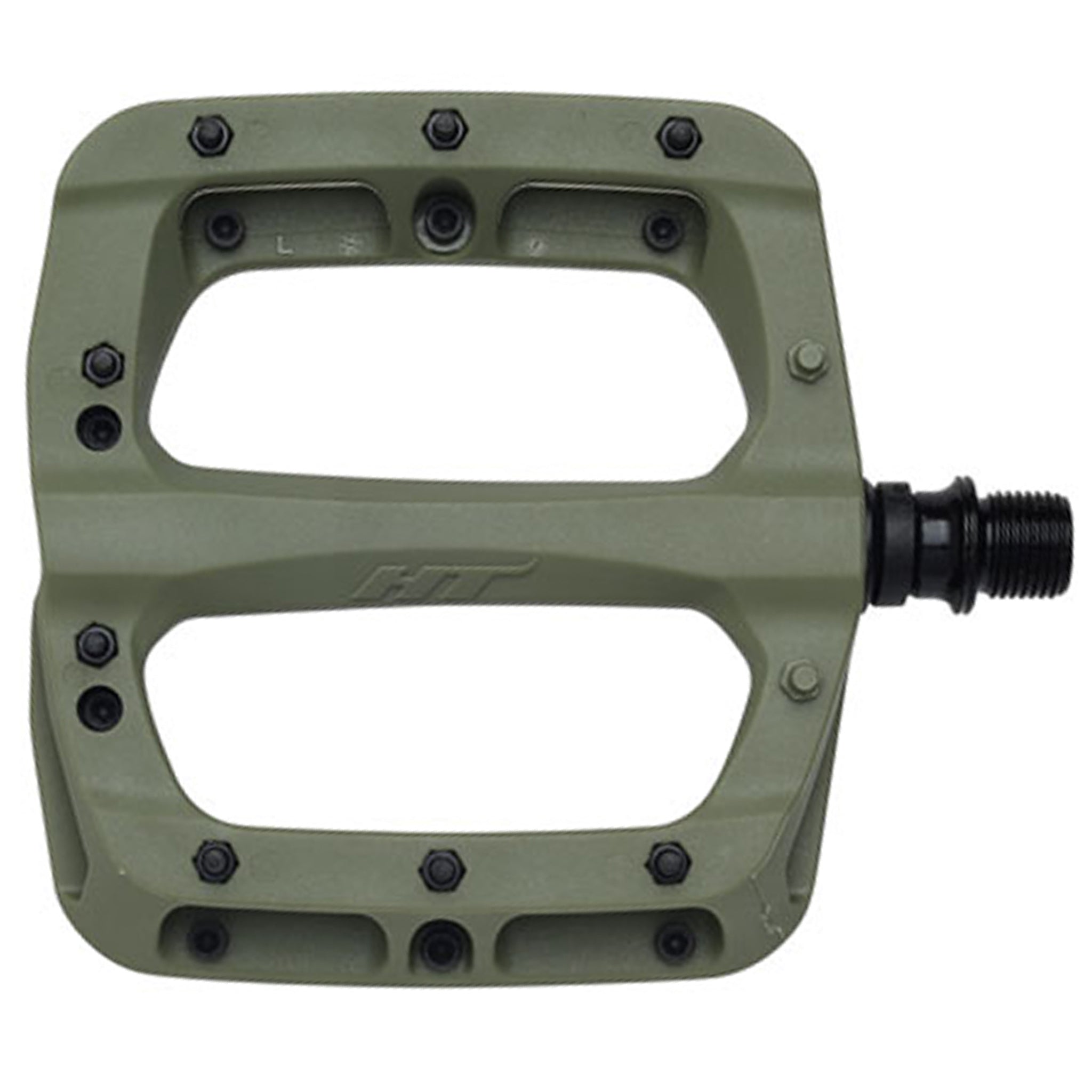ht components pedal HT Components PA03A Nano Platform Pedals, Olive Green