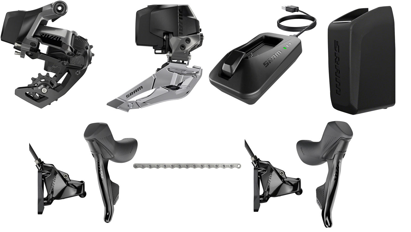 SRAM Rival eTap AXS Electronic Road Groupset - 2x12-Speed, HRD SRAM Rival eTap AXS Electronic Road Groupset - 2x12-Speed, HRD