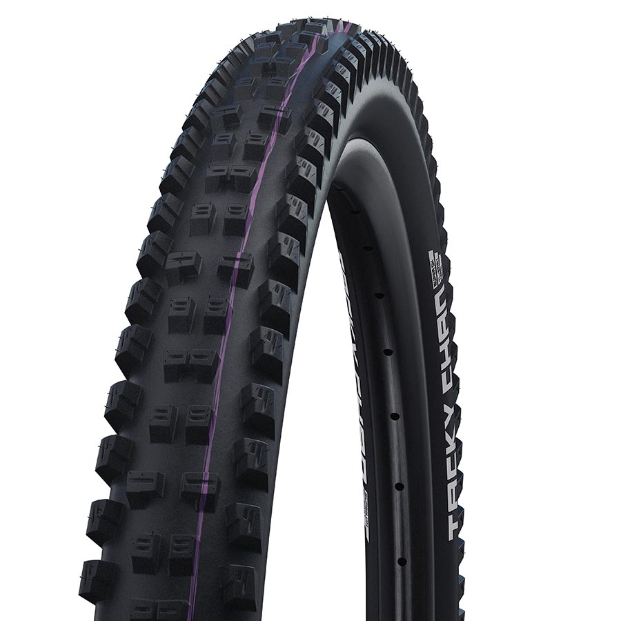 Schwalbe Tacky Chan Tire - 29 x 2.40 Tubeless Folding BLK Evolution Line Super Trail Addix Ultra Soft E-50