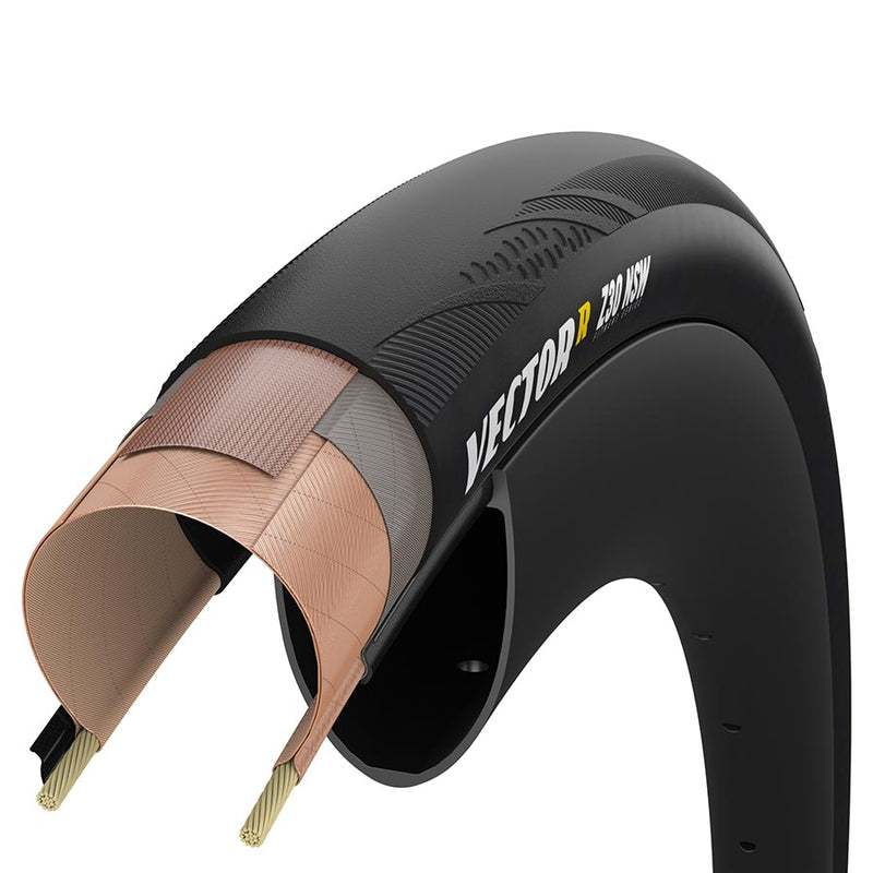 Zipp Goodyear VectorR NSW Road Tire 700x30C Folding Tubeless Ready Dynamic:UHP R:Shield Black