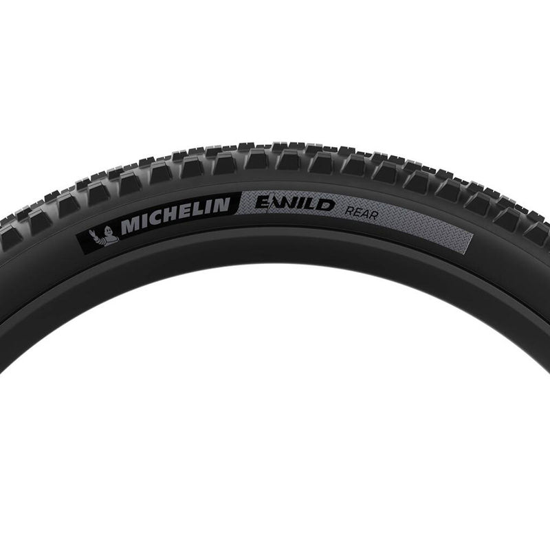Michelin E-WILD RACING LINE Rear Mountain Tire 27.5"x2.60 Folding Tubeless Ready MAGI-X 4x55 Black