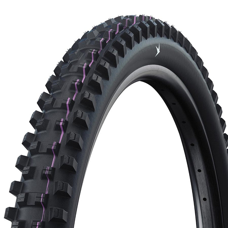 Schwalbe Shredda Front Tire - 29 x 2.50 Tubeless Folding BLK Evolution Line Gravity Pro Addix Ultra Soft Radial E-50