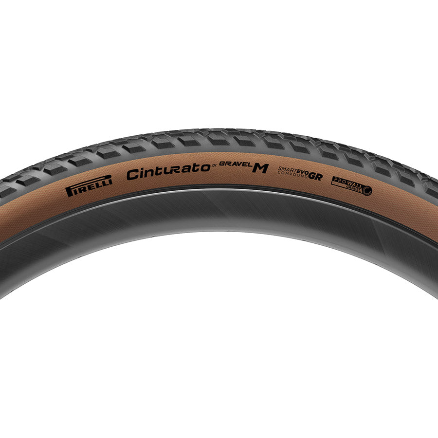 Pirelli Cinturato Gravel M HP-Line Gravel Tire 700x40C Folding Tubeless Ready SmartEVO GR ProWALL Gravel 120TPI Tanwall