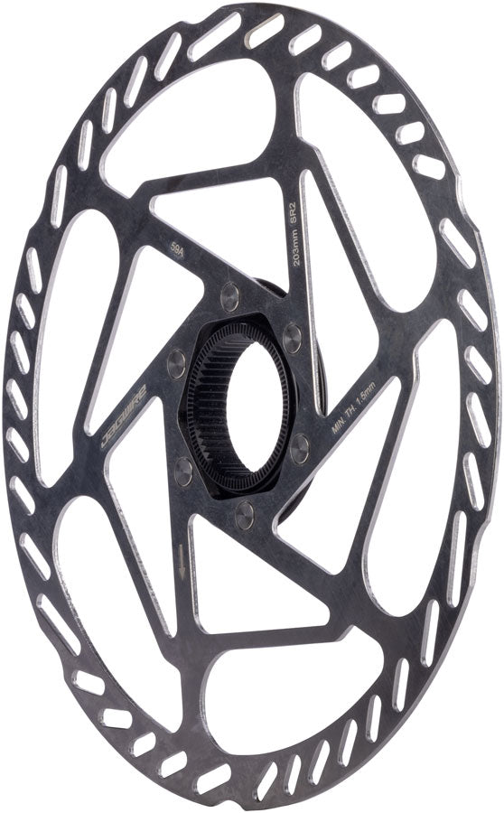 Jagwire Sport SR2 Disc Brake Rotor - 203mm Center Lock Includes Lockring 1.8mm Thickness