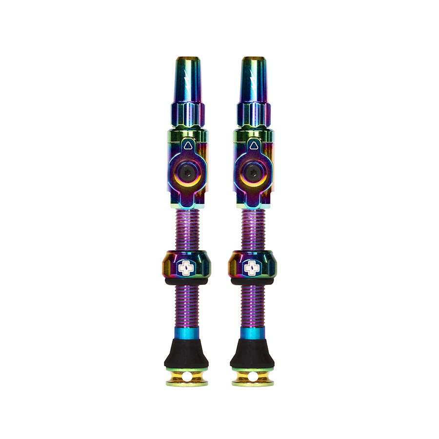 Muc-Off Big Bore Lite Tubeless Valve Stems - Large 45mm -Iridescent