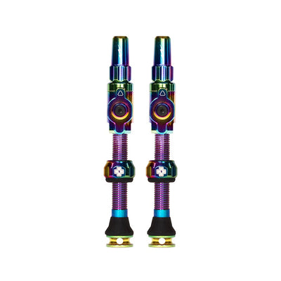 Muc-Off Big Bore Lite Tubeless Valve Stems - Large 45mm -Iridescent