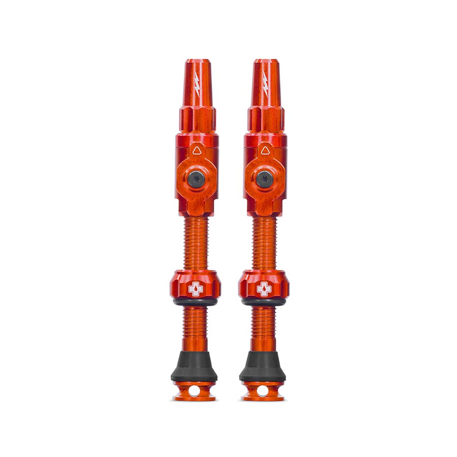 Muc-Off Big Bore Lite Tubeless Valve Stems - Large 45mm -Orange