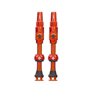 Muc-Off Big Bore Lite Tubeless Valve Stems - Large 45mm -Orange