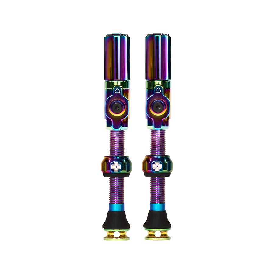 Muc-Off Big Bore Hyrid Tubeless Valve Stems - Large 45mm Iridescent