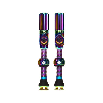 Muc-Off Big Bore Hyrid Tubeless Valve Stems - Large 45mm Iridescent