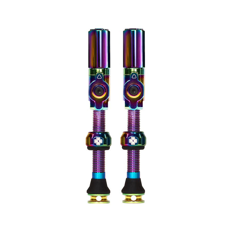 Muc-Off Big Bore Hyrid Tubeless Valve Stems - Large 45mm Iridescent