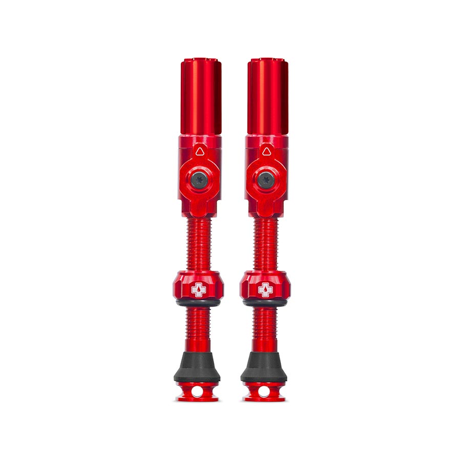 Muc-Off Big Bore Hyrid Tubeless Valve Stems - Large 45mm Red