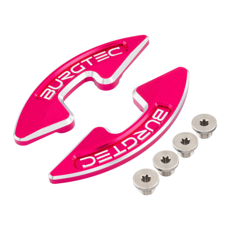 Burgtec Chainring Bash Guard - Double - Toxic Barbie Pink