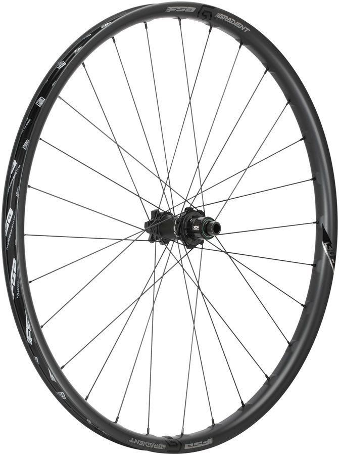 Full Speed Ahead Gradient Carbon i30 Rear Wheel - 27.5" 12 x 148mm 6-Bolt XD Carbon BLK