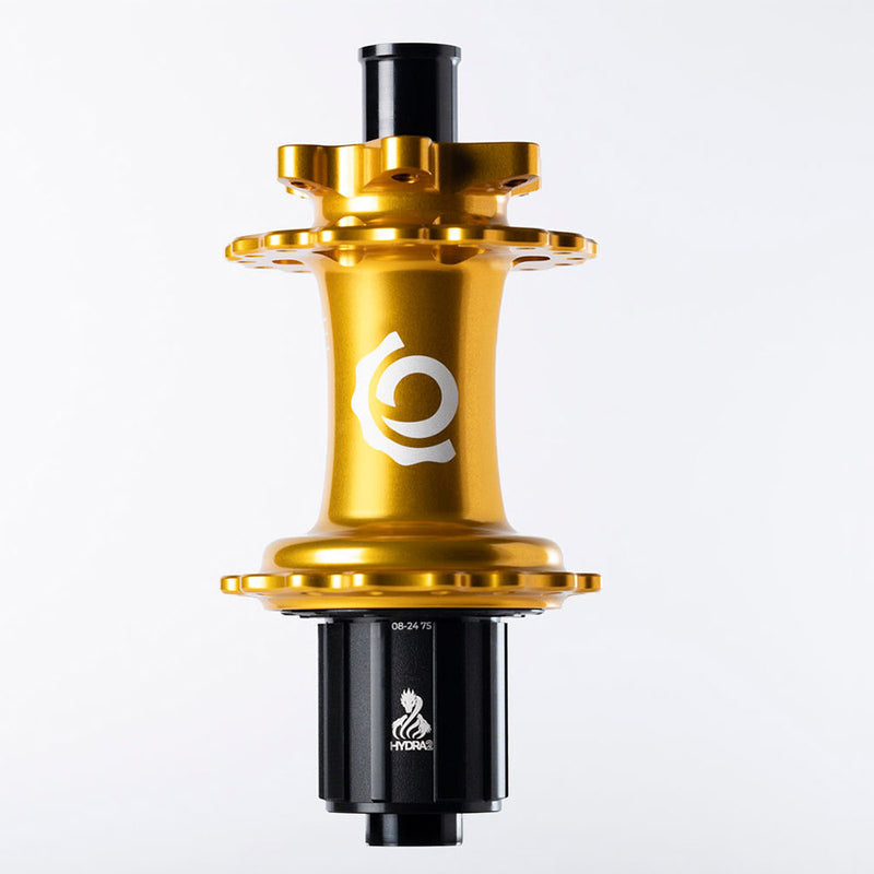 Industry Nine Hydra 2 Boost MicroSpline Disc Hub Rear 28H 12mm TA 148mm Shimano Micro Spline Gold
