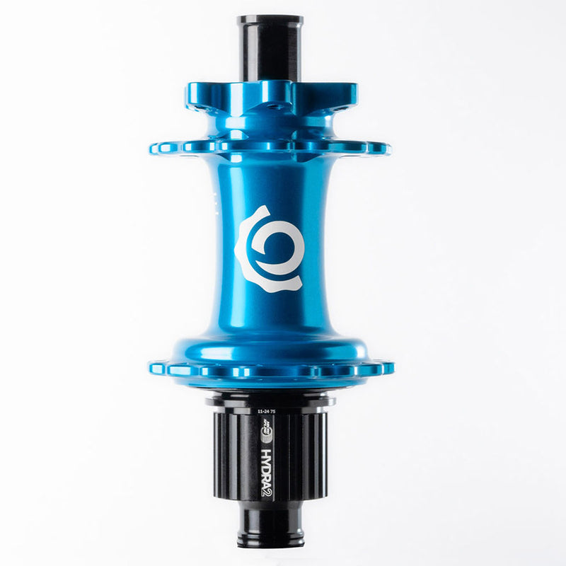 Industry Nine Hydra 2 Boost MicroSpline Disc Hub Rear 28H 12mm TA 148mm Shimano Micro Spline Turquoise