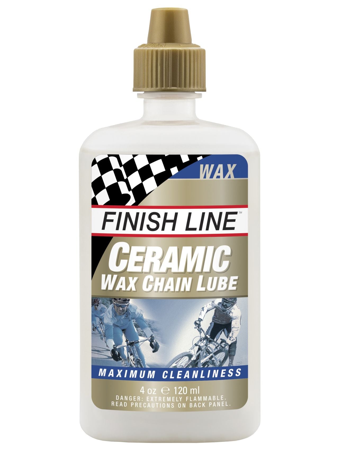 Finish Line Ceramic Wax Bike Chain Lube - 4oz Drip