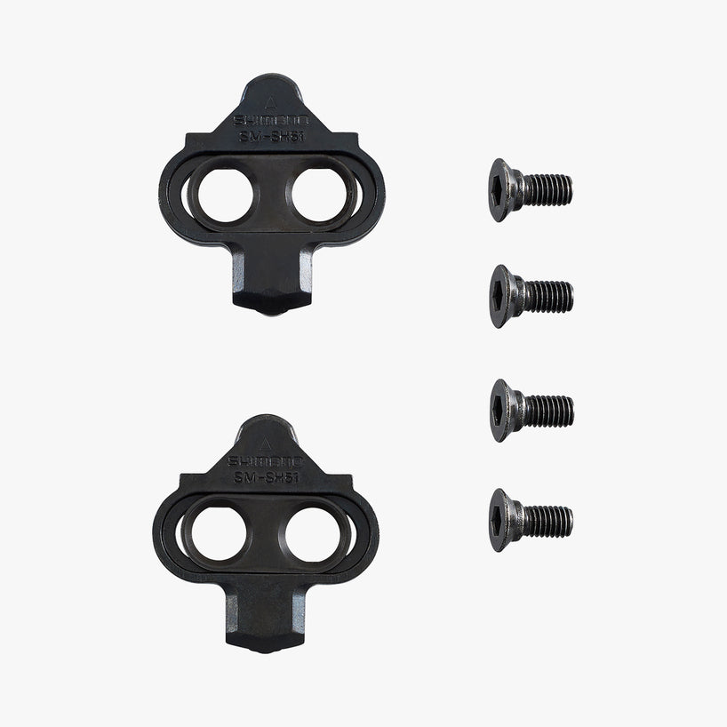 SHIMANO SM-SH51 SPD CLEAT SET (PAIR) SINGLE RELEASE W/O CLEAT NUT