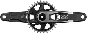 SRAM XX Downhill T-Type Crankset - 150mm 7-Speed 34t 6mm Offset Chainring Direct Mount 56.5mm Chainline DUB DH Spindle BLK