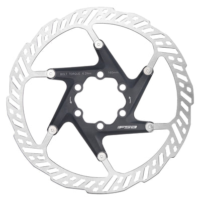 Full speed ahead K-Force 2pc Disc Rotor 160mm Black Rotor