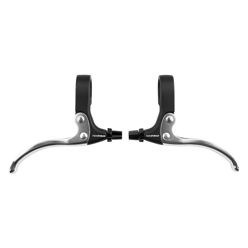 Tektro FL540 Flat Bar Levers Black/Silver Pair