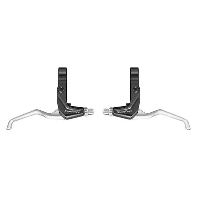 Sunrace BL-M400 Brake Levers Silver/Black Pair 2 Finger