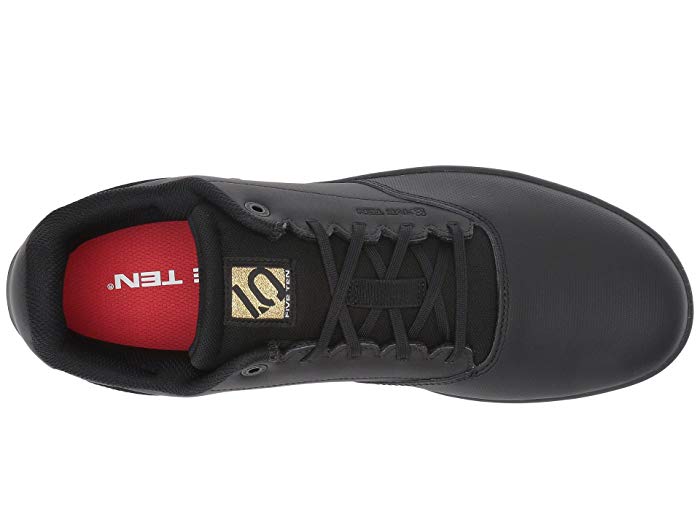 Five Ten District Flat Shoes - Mens Black/Black/Gold Metal 10.5 - CLOSEOUT