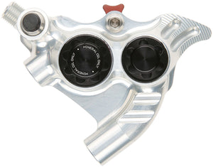Hope RX4+ SL Disc Brake Caliper - Rear Flat Mount Direct +20mm Mineral Oil Type Silver