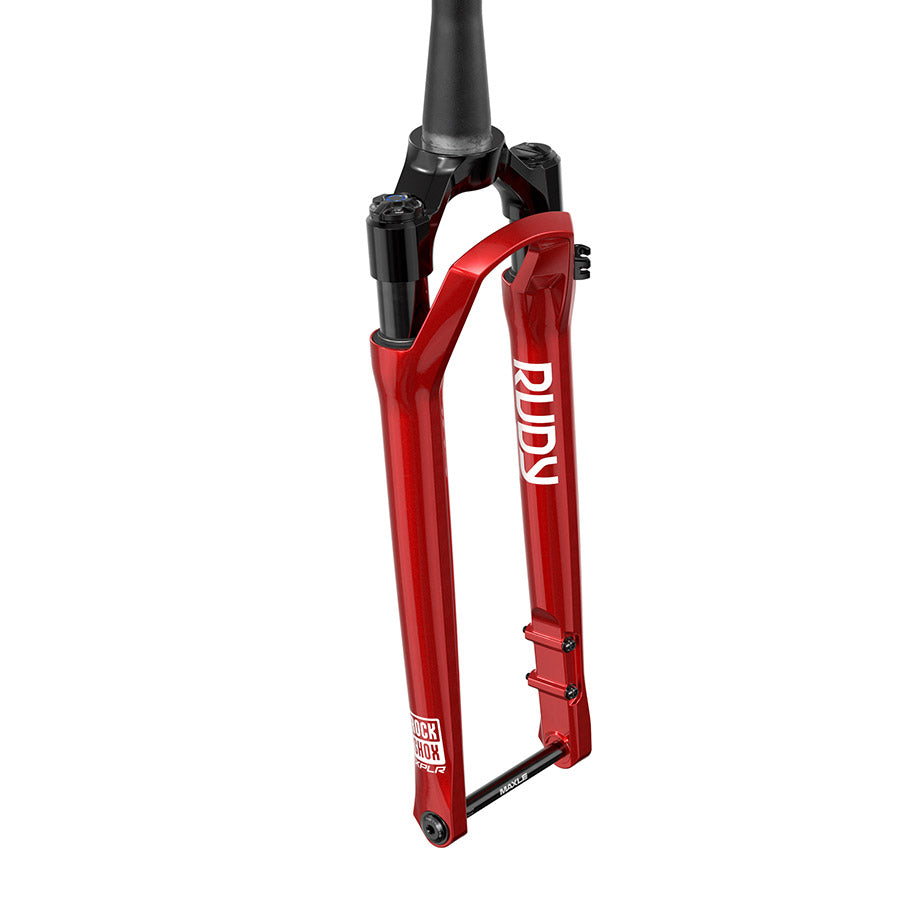 RockShox RUDY Ultimate XPLR Race Day 2 Suspension Fork - 700c 40 mm 12 x 100 mm 51 mm Offset Electric Red A2