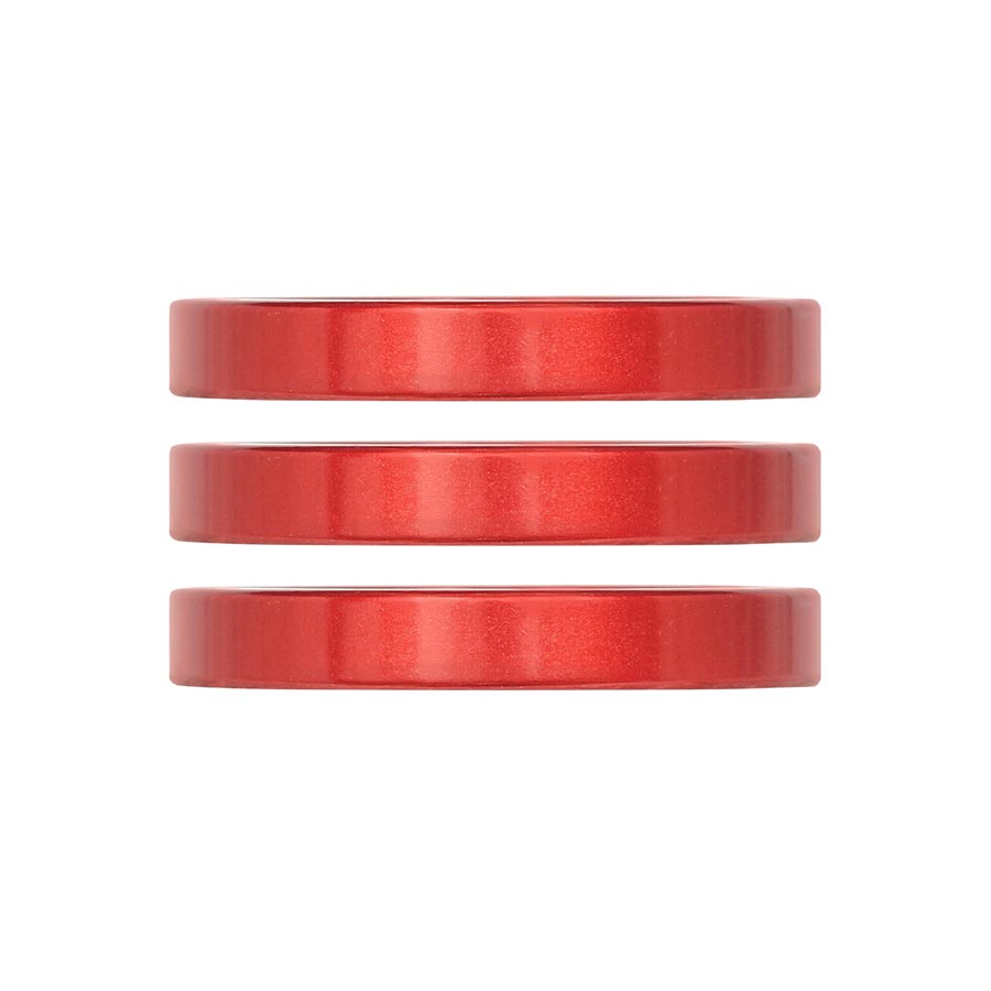 Industry Nine iRiX Headset Spacer 1-1/8 Height: 5mm Aluminum Red 3pcs
