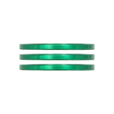 Industry Nine iRiX Headset Spacer 1-1/8 Height: 2.5mm Aluminum Green 3pcs