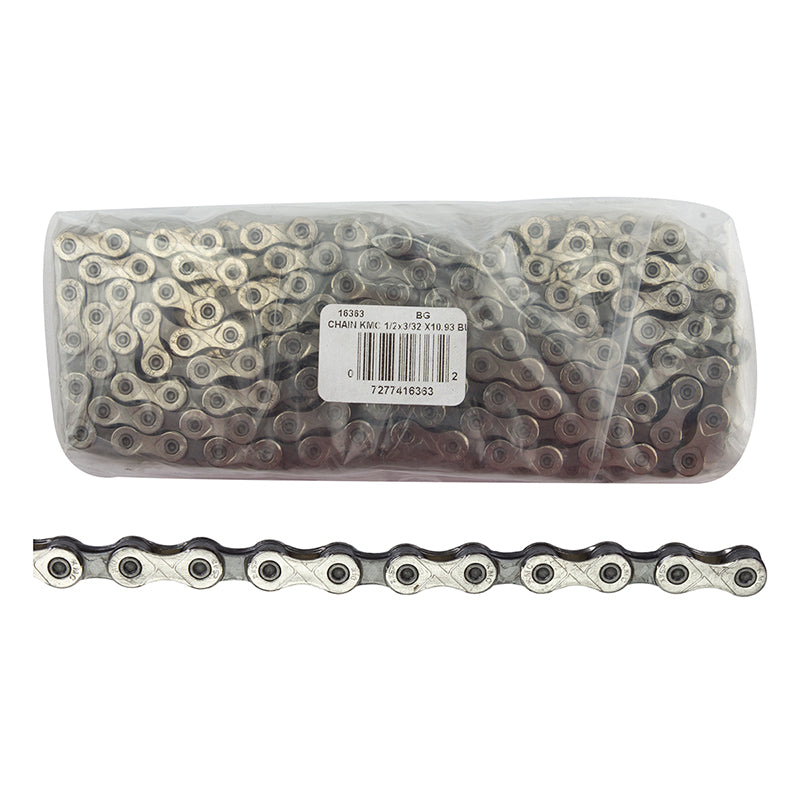 KMC X10 (10.93) 10sp Chain Silver/Black (25/Count)