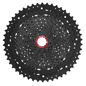SunRace MZ91X Cassette - 12-Speed 10-50t Black Chrome For XD Driver Body