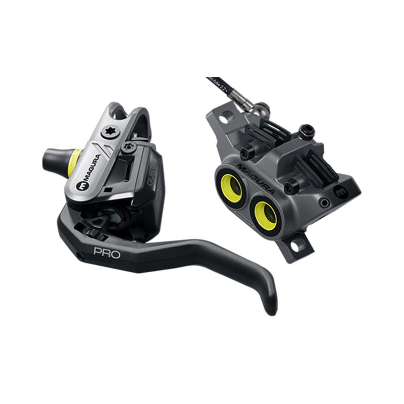 Magura Gustav Pro Disc Brake Lever - Front Rear Post Mount 4-Piston BLK/Anthracite Gray